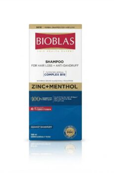 Bioblas Zinc Menthol Shampoo 360ml - Anti Dandruff & Hair Loss